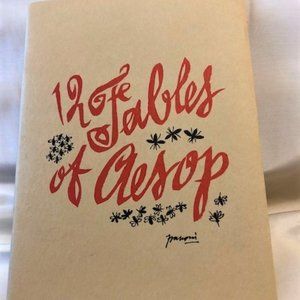 12 Fables of Aesop Linoleum Blocks by Frasconi